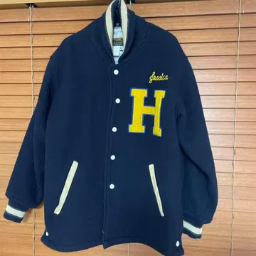 HOUSE OF BLUES 바시티 자켓 38R 네이비