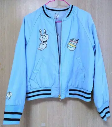 franchelippee 토끼 마이클 패턴 스카잔 리버서블