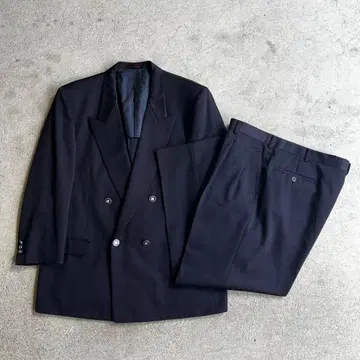 빈티지 성인식 더블 셋업 수트 울 스다 마사키 구제 의류