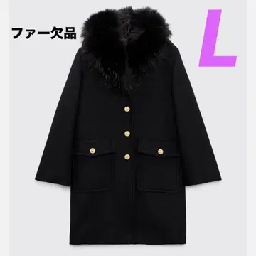 [새상품] MANTECO ZARA | 코트 자켓 골드 버튼 블랙 L