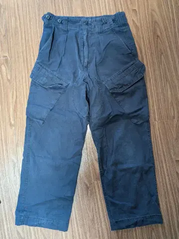 네이비 블루 카고 팬츠 실물 USED 밀리터리