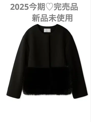 새상품 CELFORD 밑단 퍼 블루종