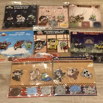 와샤가나TV 스탠드 포함 아크릴 키링 8종 세트