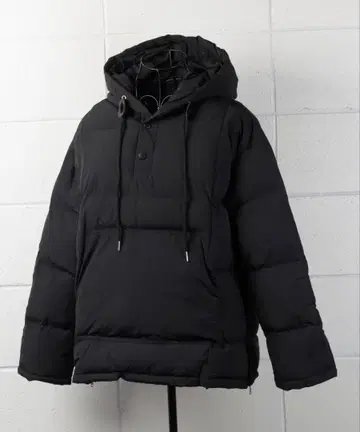 블랙 다운 자켓 FREE 사이즈 하프 지퍼