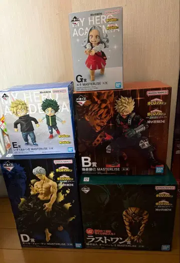 제일복권 히로아카 피규어 B상 D상 E상 G상 라스트원상 5종 세트