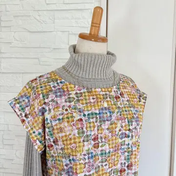 리버티 타나론 프렌치 개더 원피스 베티 체크