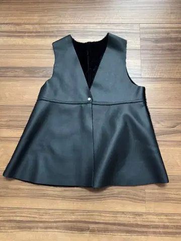 LEPSIM 리버서블 보아 인조 가죽 베스트 미사용 새상품