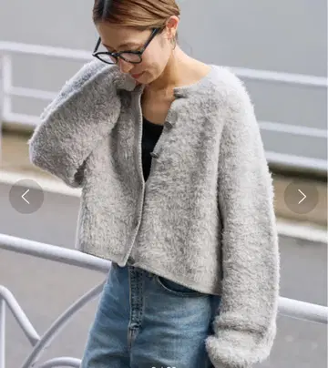 샤기 니트 가디건 FRAMeWORK