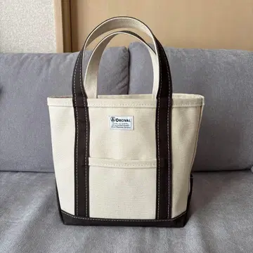 ORCIVAL 에크루 차콜 토트백