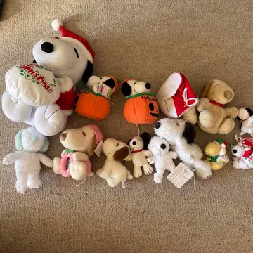 스누피 크리스마스 할로윈 봉제 인형 묶음 판매