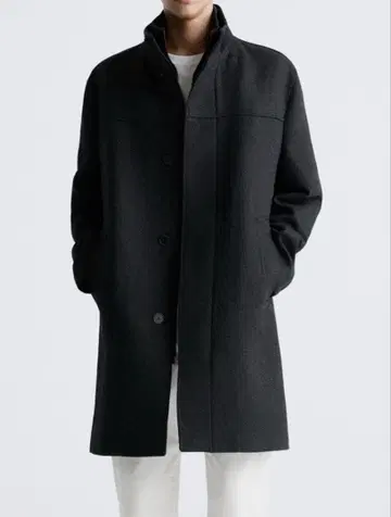 ZARA 남성용 더블 칼라 코트