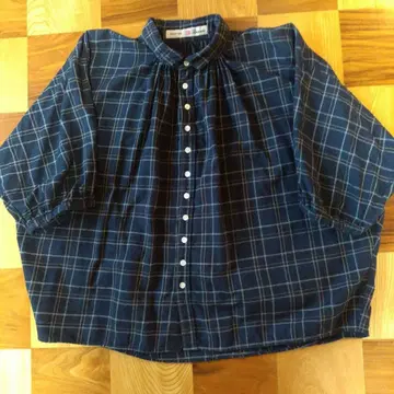 [ 새상품급 ] 브로캔트 그랑 셔츠 체크 무늬 사이즈 2