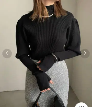 AMERI 암 워머 라이크 립 니트