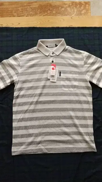 미사용 새상품 심플 라이프 미노 와시 블렌드 반팔 피케 셔츠