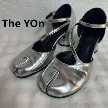 새상품급 자영 타비 펌프스 실버 앵클 스트랩