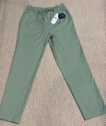 avv 속기모 이지 테이퍼드 팬츠 스트레치 L 사이즈 그린 이토킨