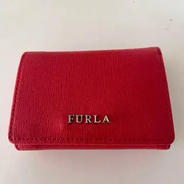 FURLA 3단 폴더형 지갑 레드