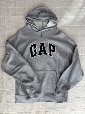 (새상품급) 90s 올드 갭 후드티 BIG 실루엣 그레이