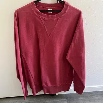 론 허먼 버건디 크루넥 맨투맨