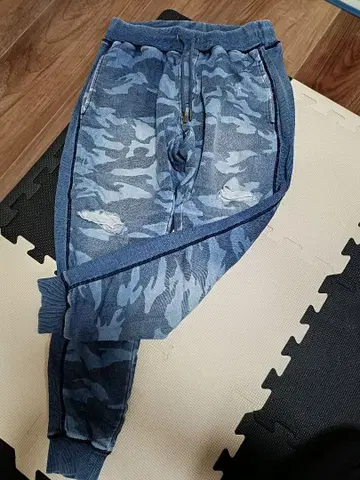 우노피우노우과레토레 릴랙스 데미지 가공 사이드 라인 하의