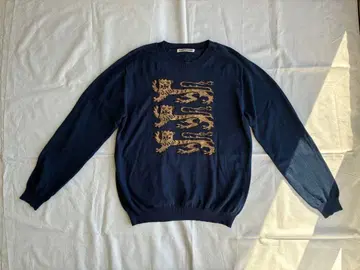 뷰티풀 피플 면 니트 네이비