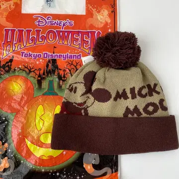 TDR 디즈니 미키 니트 모자 (브라운 계열) 택 포함 미사용