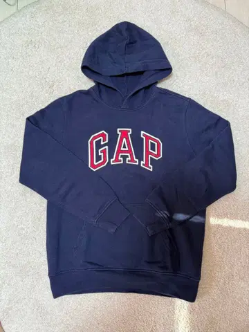 GAP 네이비 후드 부착 후드티 s