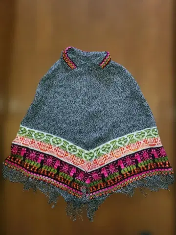 새상품 페루산 알파카 판초