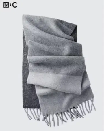 [ 미사용 새상품 ] 유니클로 C 수플레얀  그레이 머플러