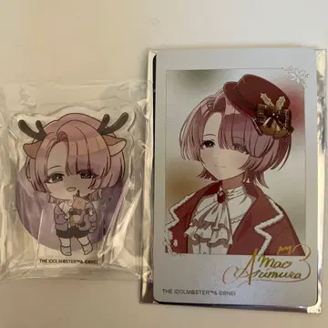 학마스 핸즈 콜라보 아리무라 마오 미니 아크릴 스탠드 B 사진풍 카드