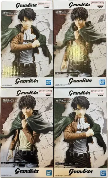 진격의 거인 그란디스타 엘렌 & 리바이 피규어 4체 세트