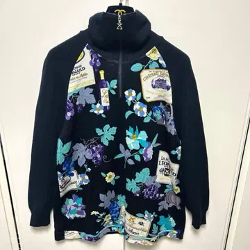 LEONARD SPORT 레오나르 스포츠 하이넥 니트 포도 네이비 42