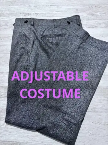 ADJUSTABLE COSTUME 그레이 슬랙스 넓은 실루엣 새상품급