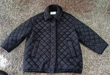 블랙 퀼팅 자켓