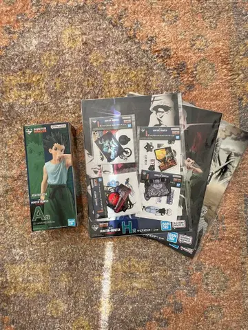 HUNTERHUNTER 곤 피규어 클리어 포스터 스티커 세트