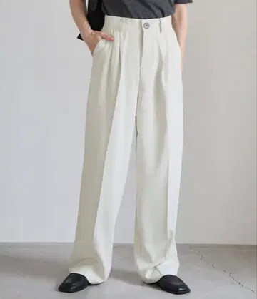 select MOCA 하이웨스트 센터 프레스 슬랙스 팬츠