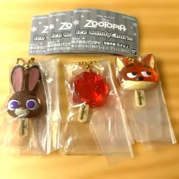 주토피아 캡슐 토이 아이스캔디 참 가챠 닉 주디