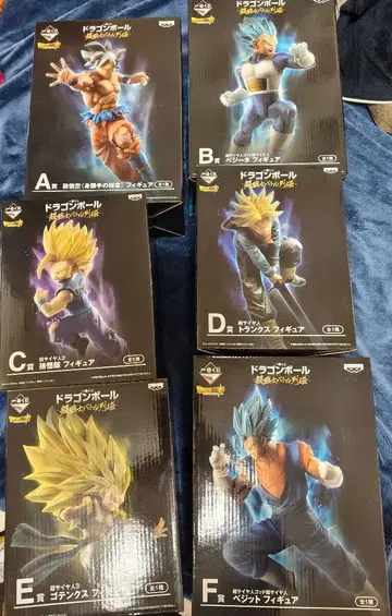 드래곤볼 제일복권 초전사 배틀 열전 피규어 세트 A-F상