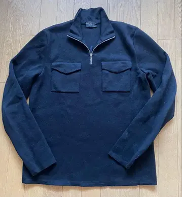 애니에스 베이 블랙 하프 지퍼 니트 스웨터