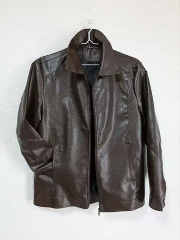 [ 새상품 ] 캐주얼 가죽 자켓 남성용 L 사이즈