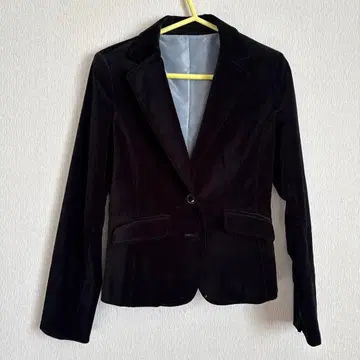 블랙 벨로아 자켓