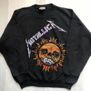 메탈리카 METALLICA XXL 속기모 밴딩 맨투맨 트레이닝복