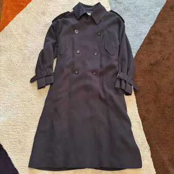 Loungedress 라운지 드레스 트렌치코트 네이비 프리 사이즈