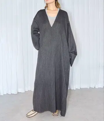 트위드 V넥 드레스 그레이A 사이즈 38