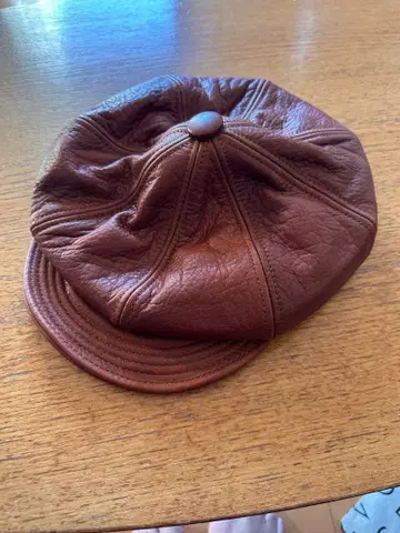 NEW YORK HAT 가죽 헌팅 캡 L 사이즈