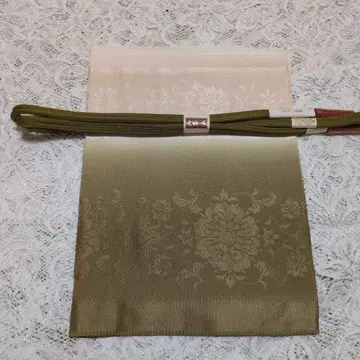 오비 장식 천 허리띠 세트 그린 계열 순수 실크 교토 조립식 끈