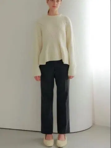 OHGA 페플럼 니트 페플럼 니트