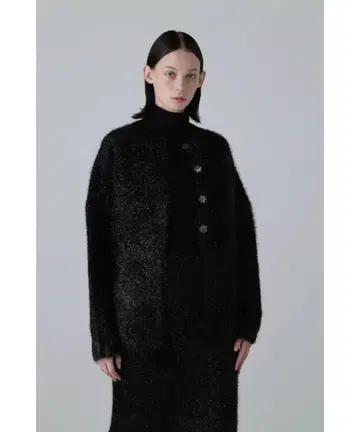 ADORE 어도어 스파클 라메 니트 블랙