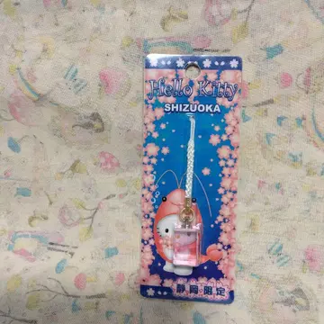 미사용 헤이세이 레트로 헬로키티 시즈오카 한정 스트랩