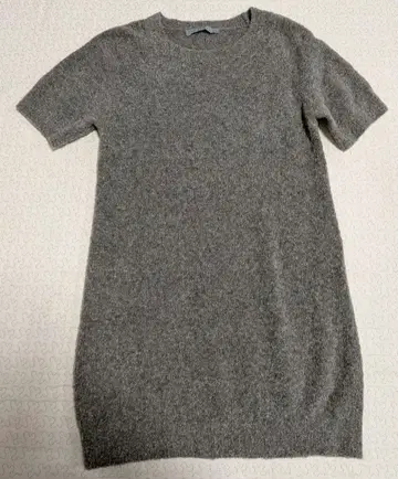 theory luxe 그레이 반팔 니트 원피스 38